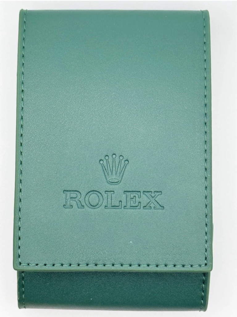 rolex case leather travel pouch service center vip version gift for watch